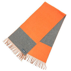 HERMES Gray Scarf